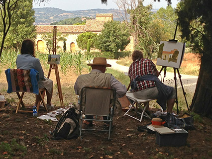 Malkurs in Marken, Italien